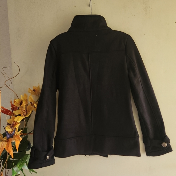 Poetry Clothing Black Double Breasted Medium EUC Jacket - Picture 13 of 14